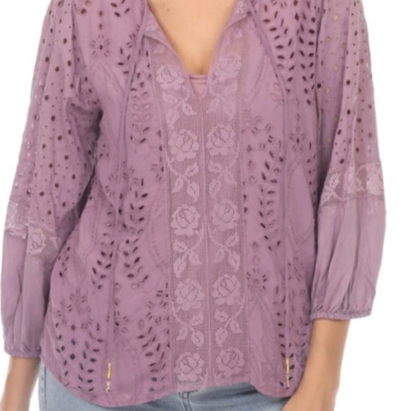 Johnny Was NWT Janine peasant top - Picture 15 of 17